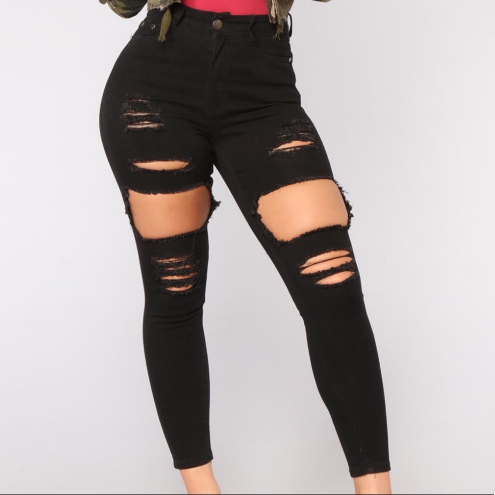 Black Ripped Jeans
